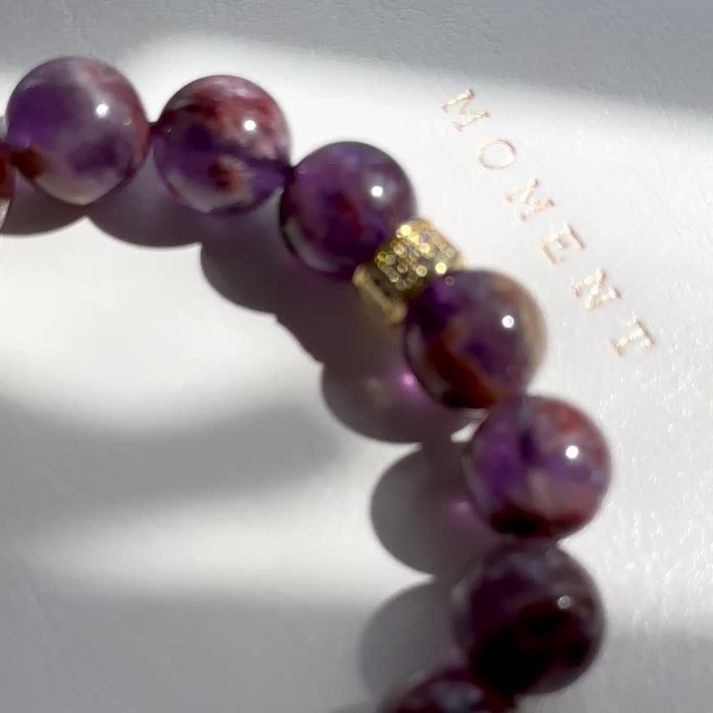 Purple Ghost 18K Gold Plated Bracelet - Bracelets - Semi-Precious Stones Purple