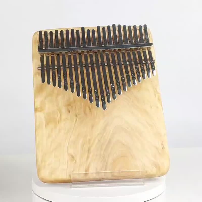 台灣黃杞木拇指琴/21音拇指琴/KALIMBA - 吉他/樂器 - 木頭 金色