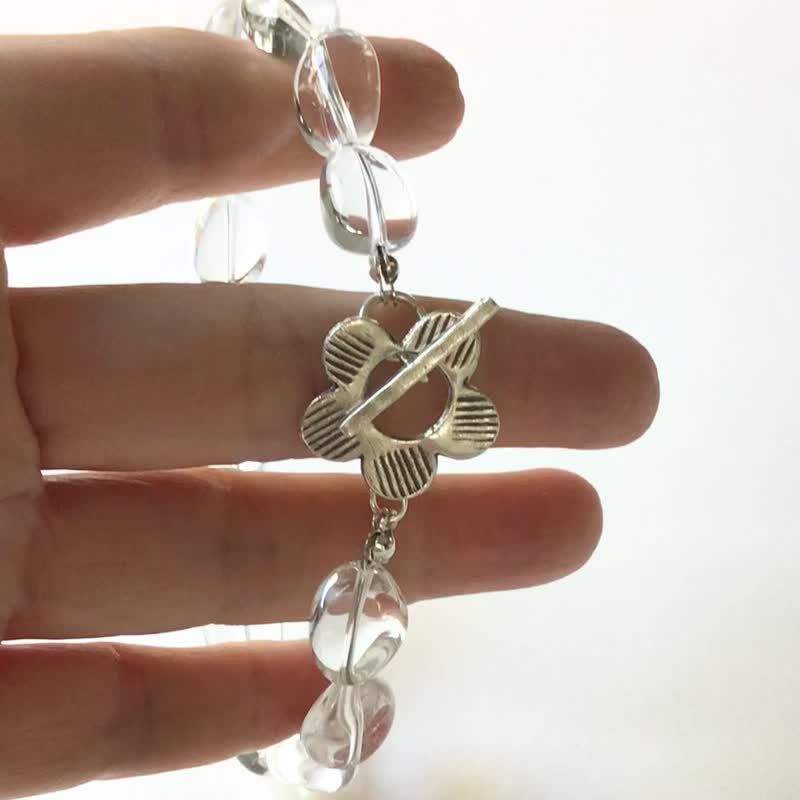 Clear quartz bracelet - Bracelets - Stone Transparent
