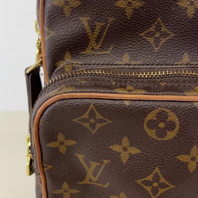 本物 Louis Vuitton ルイヴィトン アマゾン ショルダーバッグ 斜め掛け モノグラム PVC レザー ブラウン M45236 中古 - 側背包/斜背包 - 其他材質 咖啡色