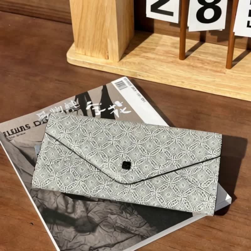 Tosca | Envelope CC Wallet 真皮卡套/長錢包/零錢-黑圈 - 錢包/皮夾/長短夾 - 真皮 