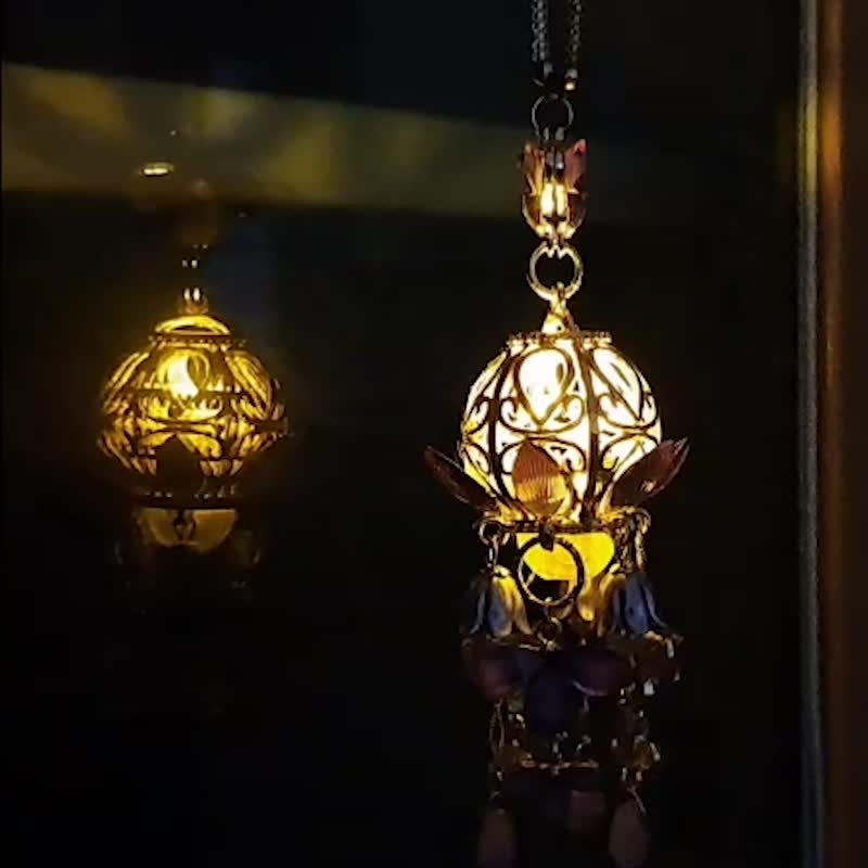 特價【紫藤花開】~禁步 ∕ 車用吊飾 ∕ 包包掛飾 - 吊飾/掛飾 - 其他金屬 紫色
