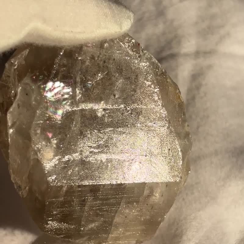 大粒爆彩 印記閃靈鑽 骨幹 骸骨 水晶原礦 閃靈鑽 天然原石 水晶 - 擺飾/家飾品 - 水晶 透明