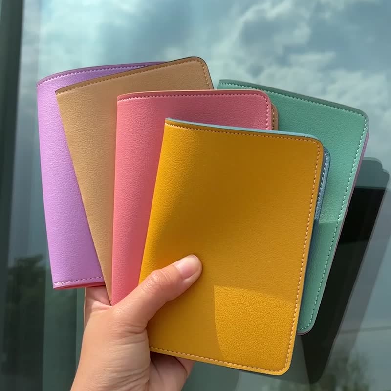 Free Engraving HILMYNA Twelve Passport Cover Sim card slot available - Passport Holders & Cases - Faux Leather Multicolor