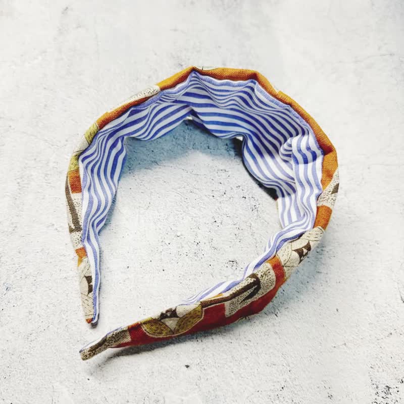 Sienna lightweight headband A series - เครื่องประดับผม - ผ้าฝ้าย/ผ้าลินิน สีเทา