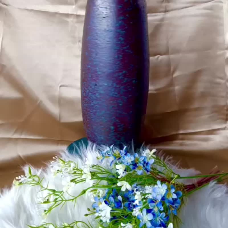 Charlie แจกันดอกไม้ทรงสูง handmade J001 (สินค้าพร้อมจัดส่ง) - เซรามิก - ดินเผา 