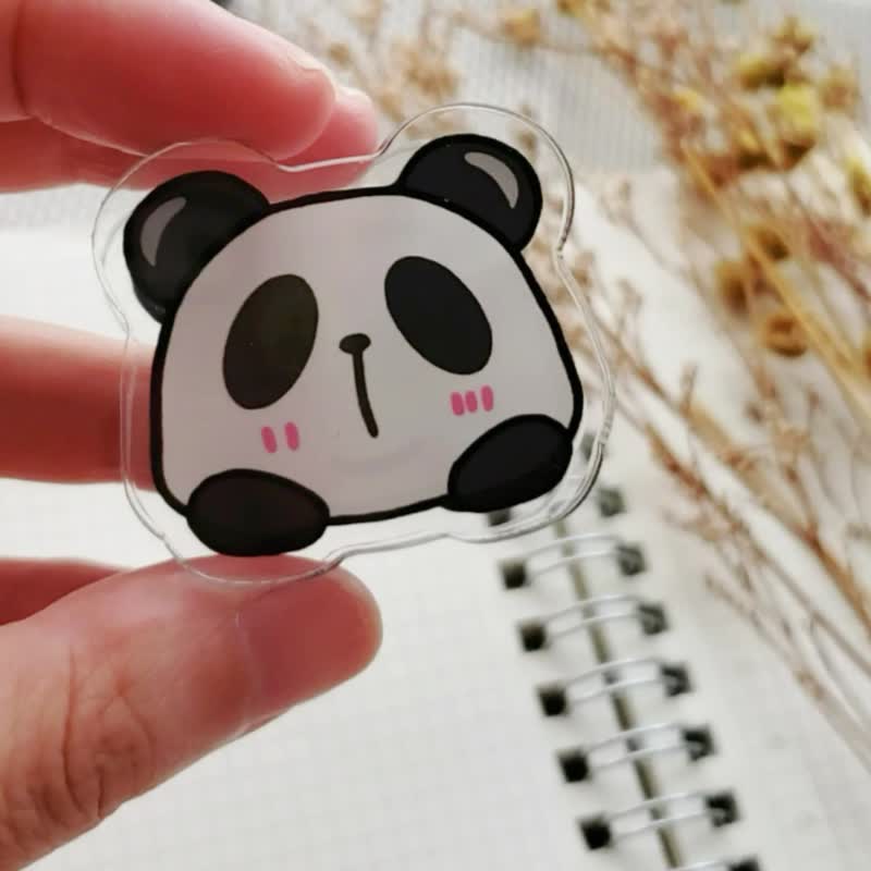 Hong Kong Original Design - Cute Panda Folder | Small Clip | Handbook Folder | Note Folder - Giant Panda - แฟ้ม - พลาสติก หลากหลายสี