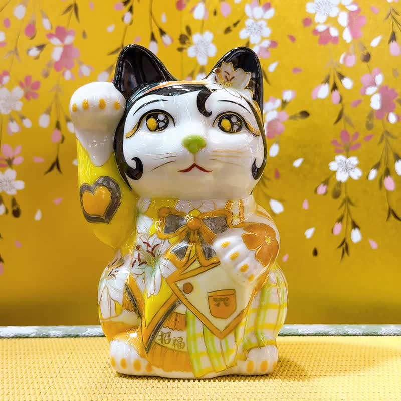 【牡彩佳人】日本清水燒招財貓 | 歌舞偶像 - 擺飾/家飾品 - 瓷 白色