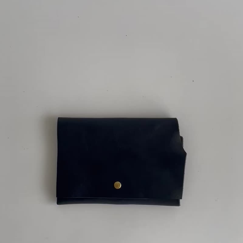 Irregular simple short clip 01 - Wallets - Genuine Leather 