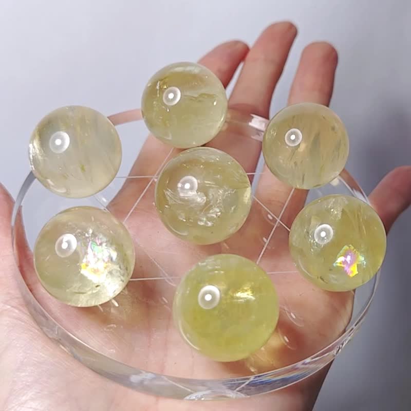 黃水晶 財富之石 招財 脈輪 高我 所願皆成 球 大衛星七星陣 單品 - 擺飾/家飾品 - 寶石 黃色
