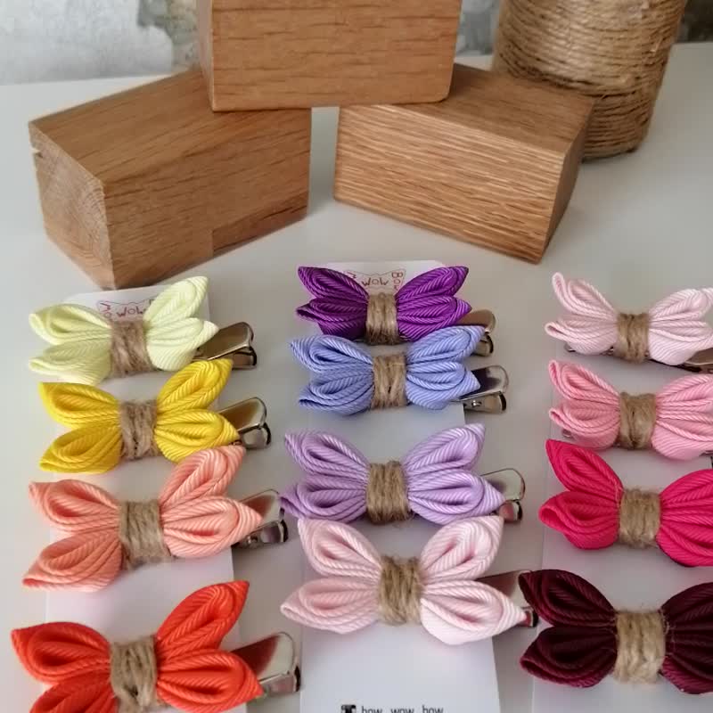Dog hair clips, Set of 4 for puppy, Yorkie, Shih Tzu, Maltipoo, Pom, Havanese - 寵物沐浴乳/洗毛精 - 聚酯纖維 多色