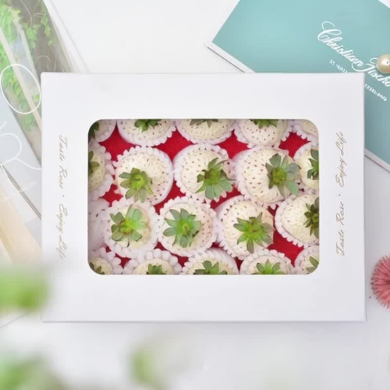 【白草莓】草莓界愛馬仕 / 新鮮現採 / 成雙成對 / 兩盒組 - 其他 - 新鮮食材 粉紅色