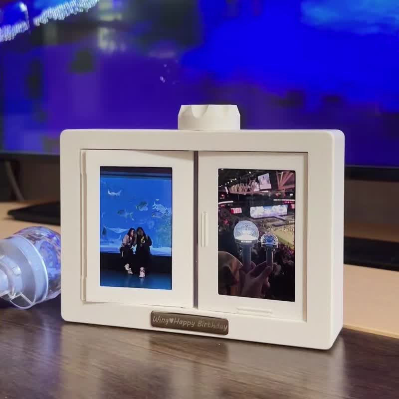 【香港製作】立體旋轉相架|紀念日禮物|聖誕禮物|客製相框 相架 - 擺飾/家飾品 - 其他人造纖維 