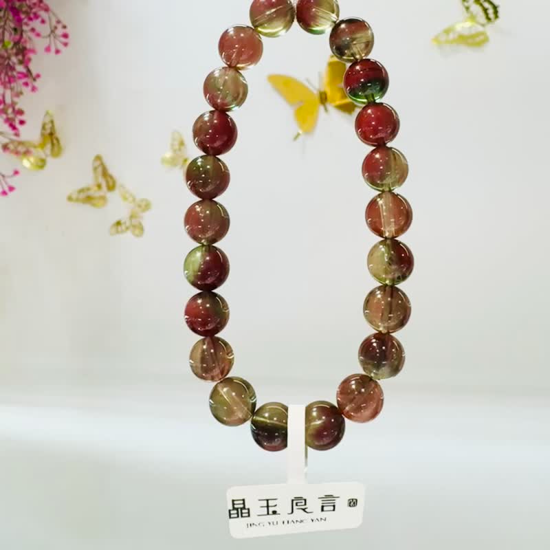 畢業級安德森長石水晶8.5mm20.10g多色晶體提高洞悉力開發潛能力 - 手鍊/手環 - 水晶 多色
