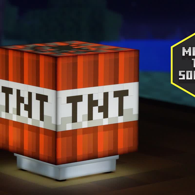Minecraft TNT 3D Figure Light - Lighting - Plastic Red