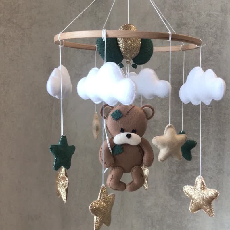 中性托兒所移動嬰兒床。泰迪熊嬰兒床裝飾男女皆宜 - 寶寶/兒童玩具/玩偶 - 其他材質 