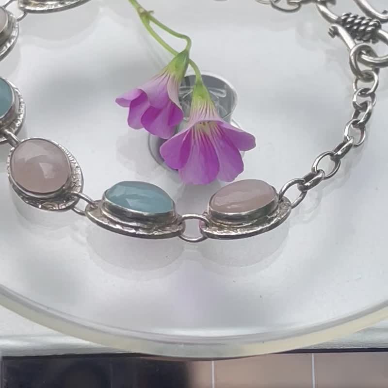 Beryl Family Sterling Silver Bracelet - Bracelets - Semi-Precious Stones Multicolor