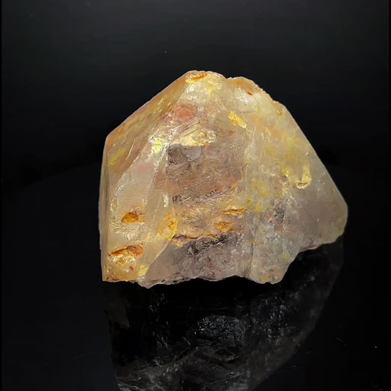 四季彩幽靈水晶 粉紫白橘綠黃多色 花幽靈 能量原礦石112*70*85MM - 擺飾/家飾品 - 水晶 多色