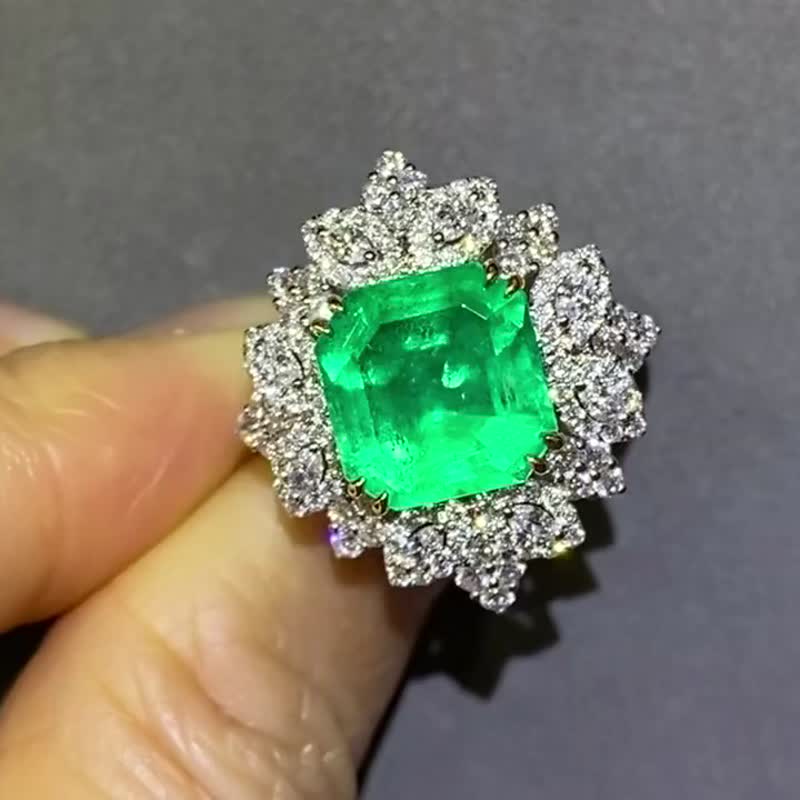 Colombian emerald ring 3.57 carats - General Rings - Gemstone 