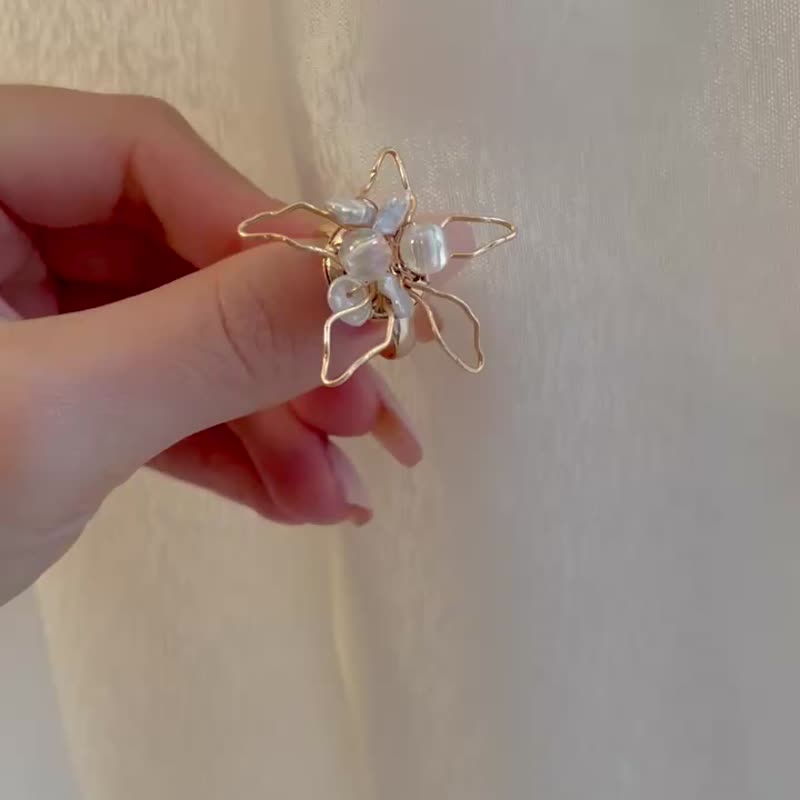 Bague Lily Blanc - General Rings - Pearl Gold