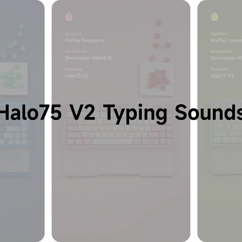 Halo75 V2 Wireless Bluetooth Mac | Win | iPad | Android Mechanical Keyboard - อุปกรณ์เสริมคอมพิวเตอร์ - วัสดุอื่นๆ 
