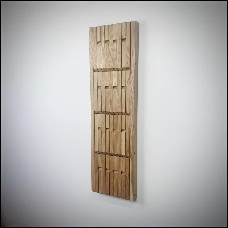 WALL-MOUNTED ORGANIZER - FOR SHOES. NATURAL OAK - เฟอร์นิเจอร์อื่น ๆ - ไม้ 