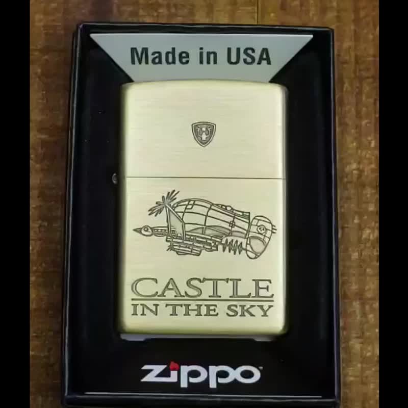【ZIPPO官方旗艦店】吉卜力-天空之城 虎蛾號防風打火機 ZA-6-S17 - 其他 - 銅/黃銅 金色