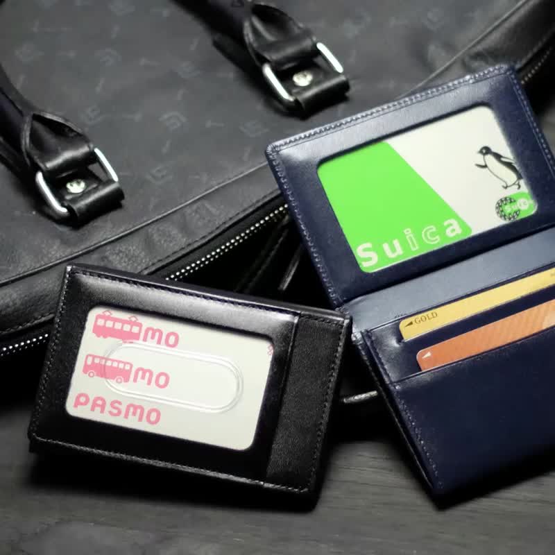 革職人 LEATHER FACTORY【Secondary Pass Card/Business Card/Coin Case】Made in Japan - Card Holders & Cases - Genuine Leather Multicolor