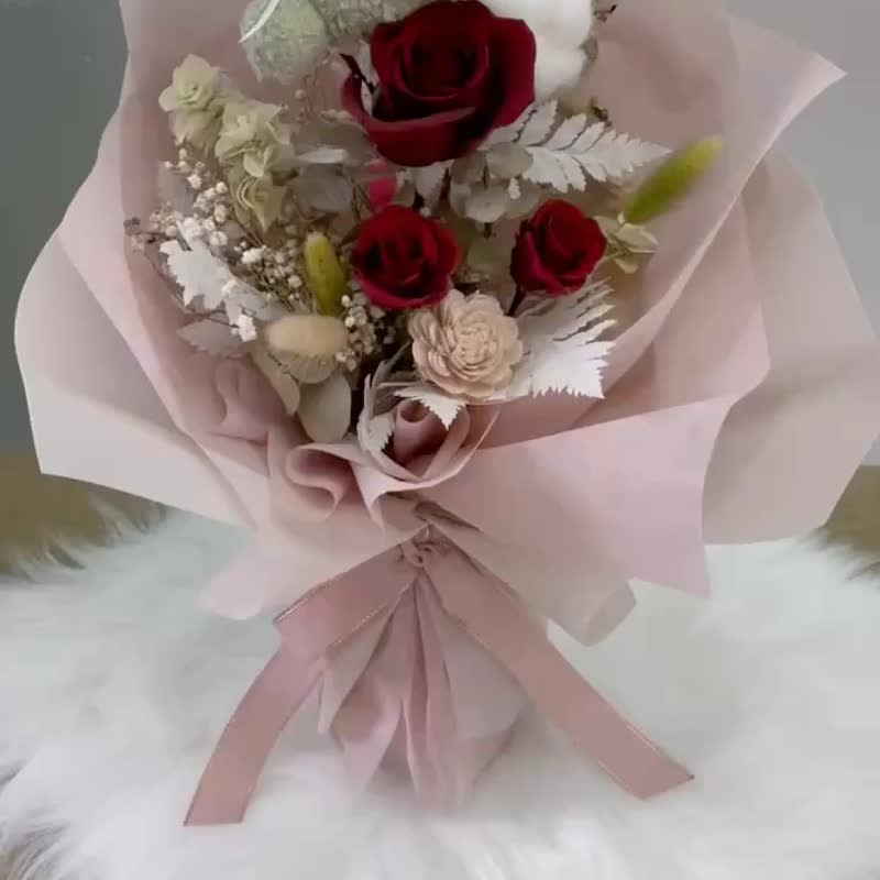 [Spring Flower Alley] Confession Bear Valentine&#39;s Day Bouquet