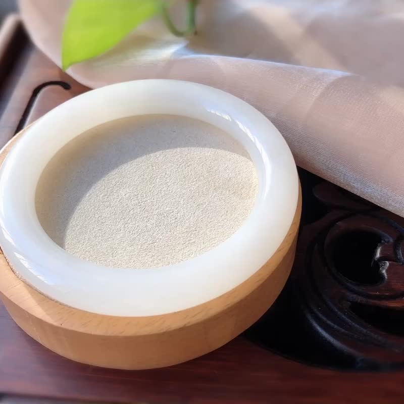 收藏級天然羊脂白玉手鐲 圈口60MM 老坑一級白大圈口圓條 - 手鍊/手環 - 玉石 
