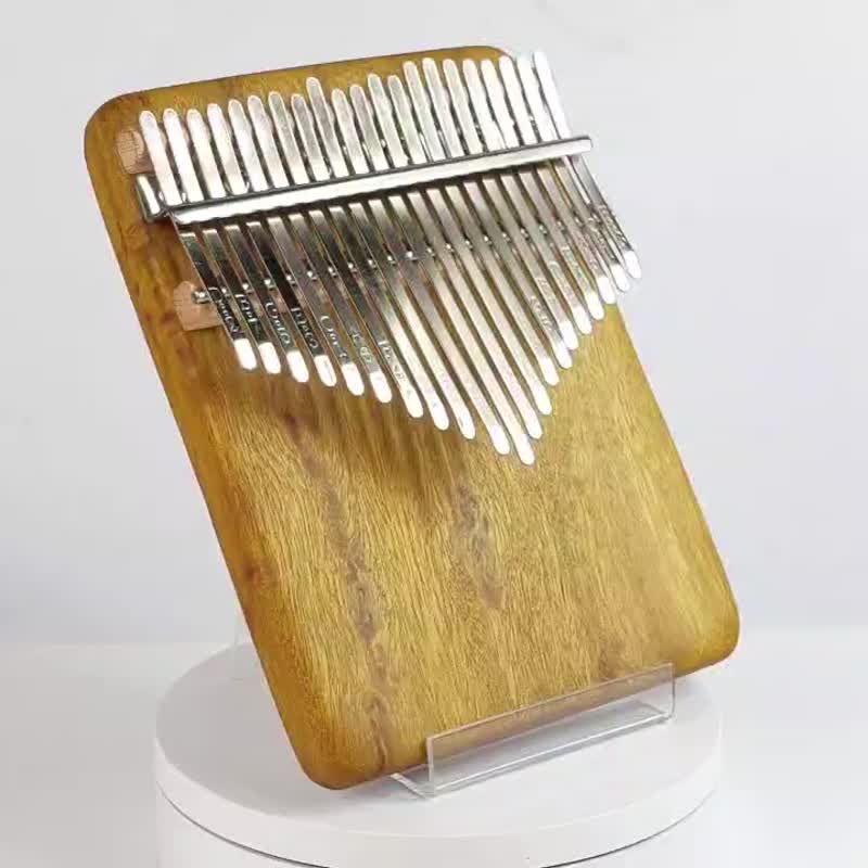 Black Heart Stone Thumb Piano/KALIMBA/21-tone Thumb Piano - กีตาร์เครื่องดนตรี - ไม้ สีทอง