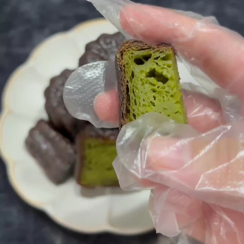 濃抹茶可麗露 盒裝 12入 24入 - 蛋糕/甜點 - 新鮮食材 粉紅色
