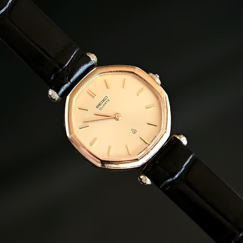 SEIKO セイコー ゴールド レディース 腕時計 クォーツ 1400-5260 オクタゴン 手錶 古董錶 復古手錶 - 女錶 - 不鏽鋼 金色
