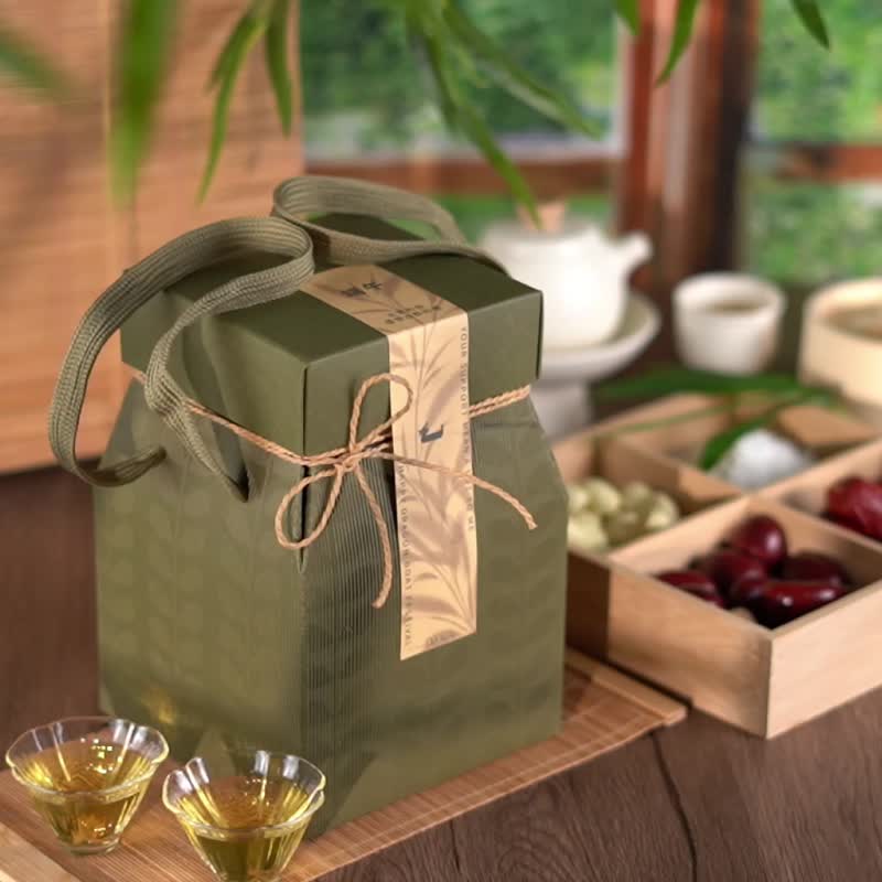 799 ~ 999【Dragon Boat Festival Gift Box】Dragon Rice Dumpling Dragon Boat Festival Gift Box Recommended Handmade Biscuit Gift Box - Tea - Paper Green