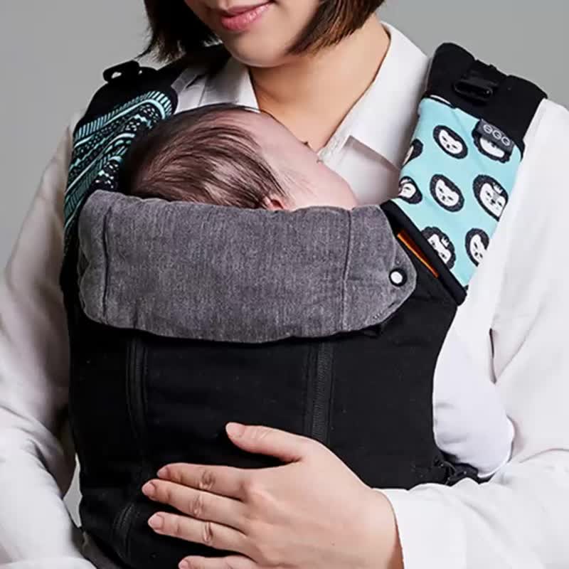 揹巾口水巾 | 酷克獅 - 圍兜/口水巾 - 棉．麻 藍色