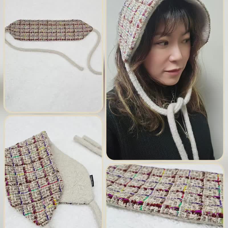 【HiGh MaLi】Headband Ear Warmers | Artistic Weave | Japanese Inspired | Exclusive | Christmas Gift - หมวก - ไฟเบอร์อื่นๆ หลากหลายสี