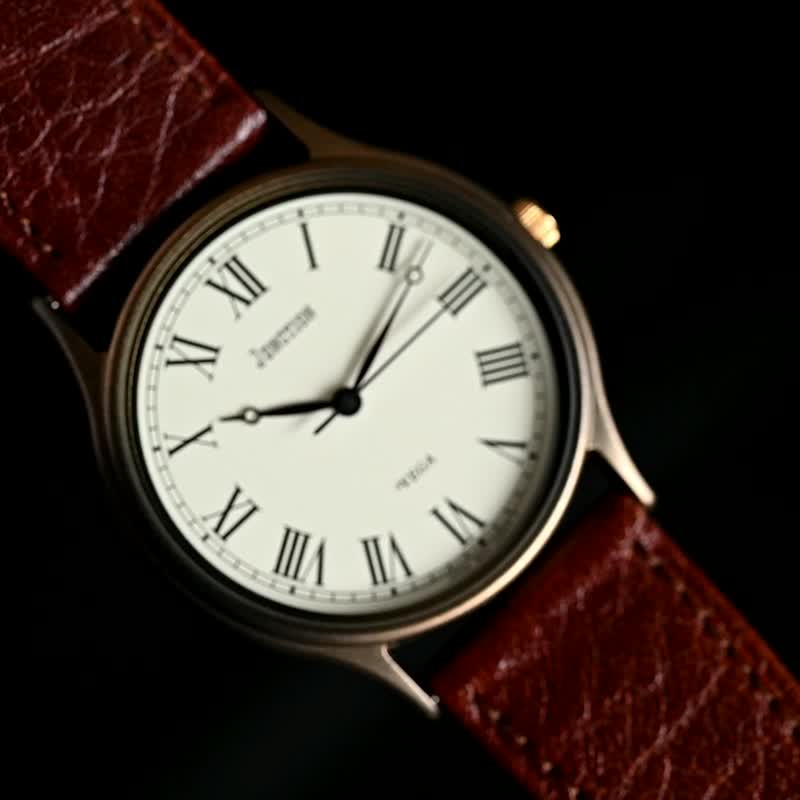 CITIZEN シチズン JUNCTION VEGA 32mm/ Beige dial Unisex QUARTZ Cal.6A31 男性 女性  手錶 古董錶 - 男錶/中性錶 - 不鏽鋼 