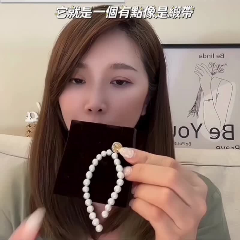 貝珠曲線耳釘  珍珠 | 純銀 | 免運 | Belinda輕珠寶 - 耳環/耳夾/耳骨夾 - 珍珠 金色