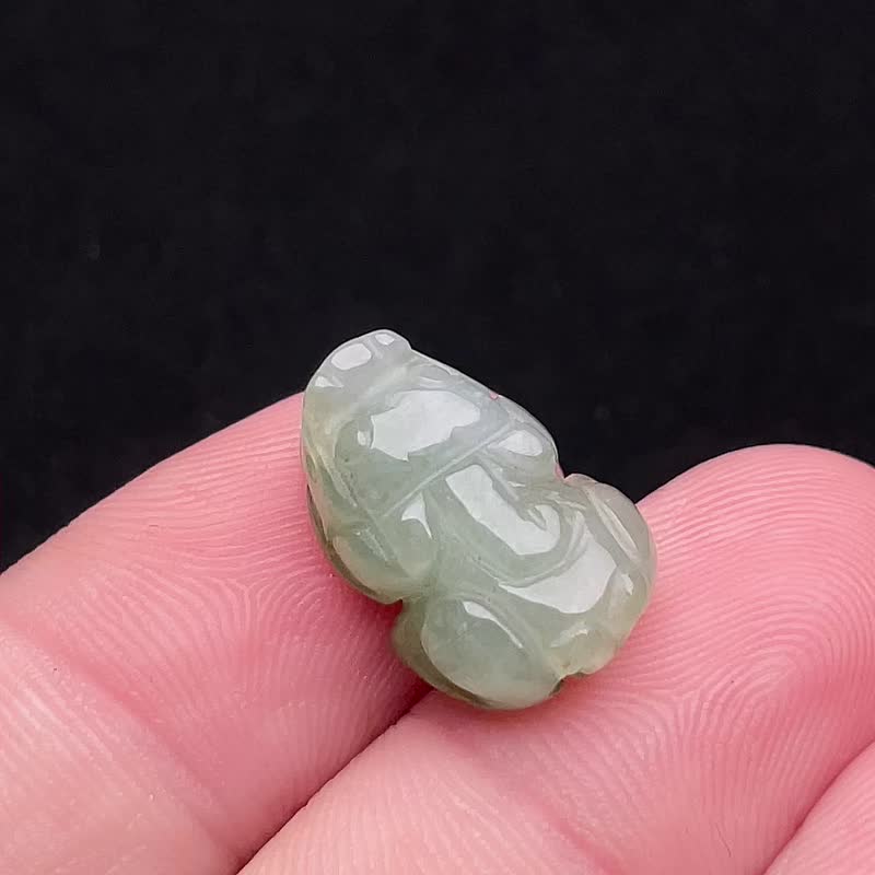 Nuo Piao Green Jadeite Pixiu | Natural Burmese Jadeite A Grade - Other - Jade Green