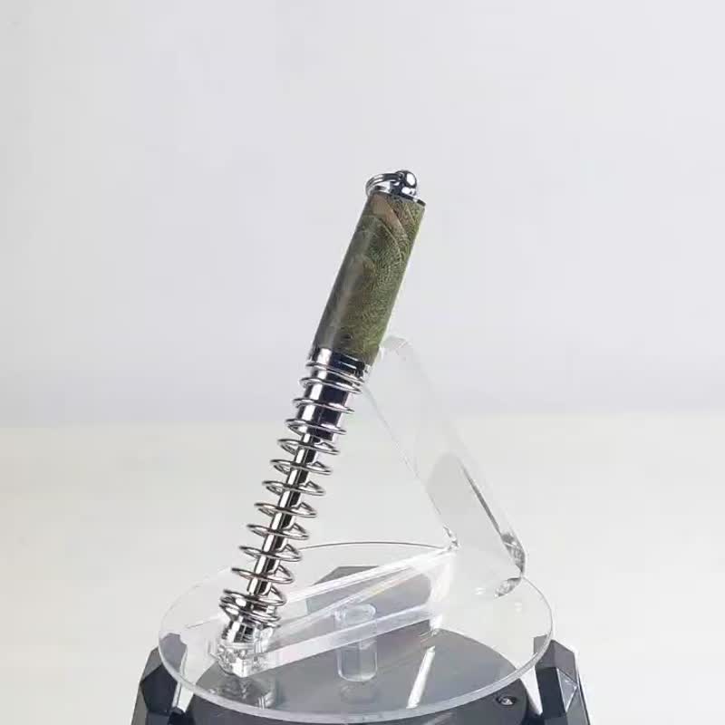 穩定木避震器旋轉原子筆 /手工原子筆/KOBE手工筆 - 原子筆/中性筆 - 木頭 綠色