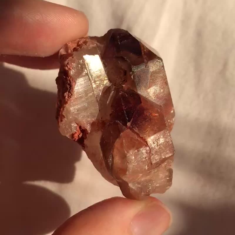 彩虹皮超七水晶 紫晶 紫水晶原石 城堡 骨幹水晶 印記 擺件 天然 - 擺飾/家飾品 - 水晶 紫色