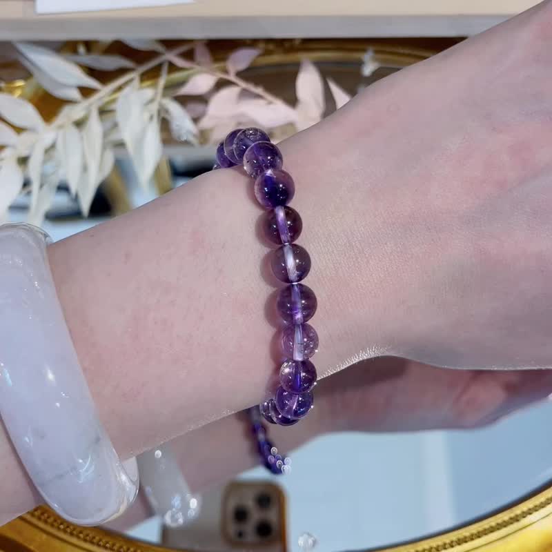 Orphan pure pure dreamy multi-mineral color dense high-quality purple super seven 8mm super energy crystal super seven - Bracelets - Crystal Purple