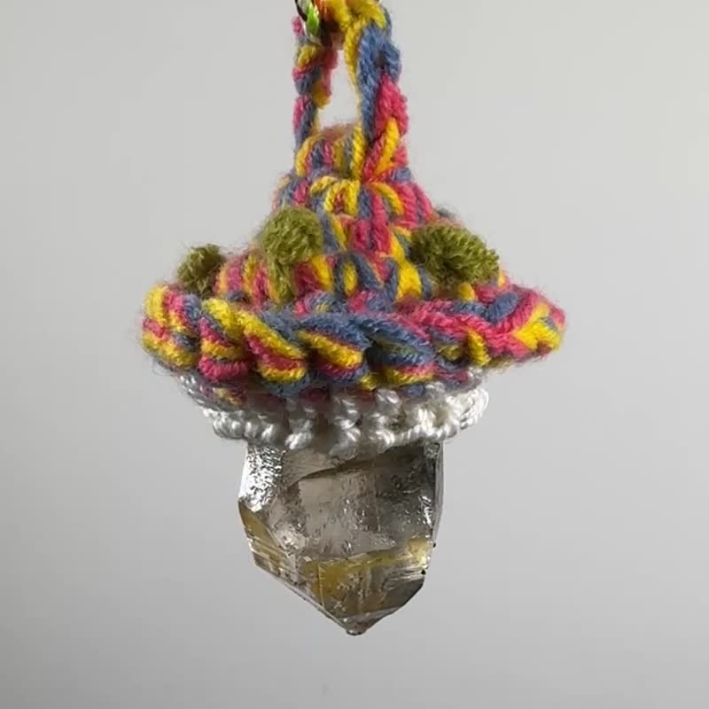 西藏水晶/編織手工項鏈 - 項鍊 - 棉．麻 