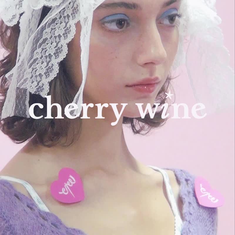 cherrywine Marie瑪麗復古紫羅蘭馬海羊毛短袖連衣裙春夏女款 - 洋裝/連身裙 - 棉．麻 紫色