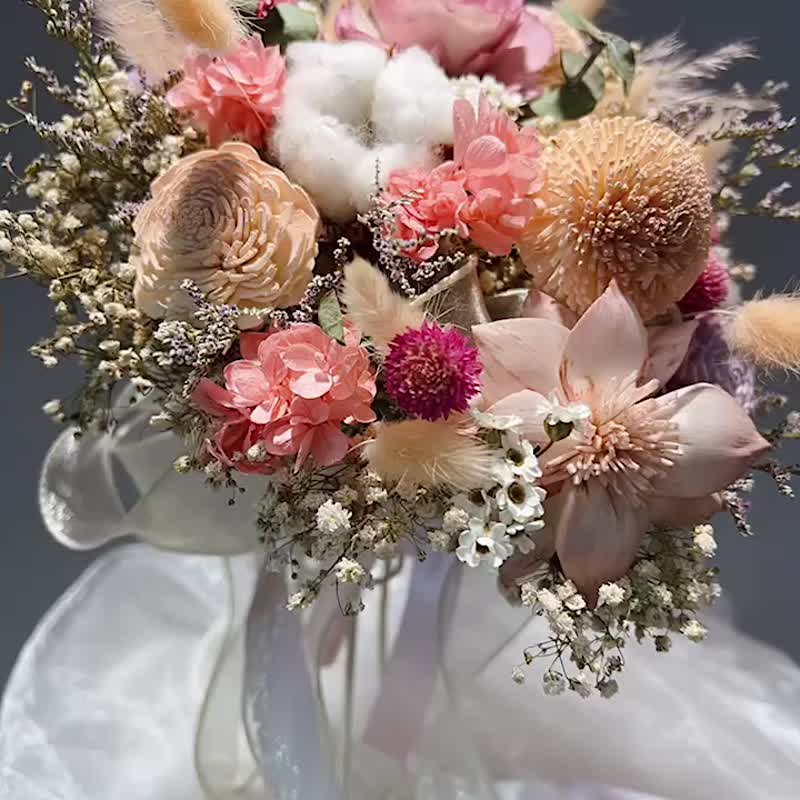 Customized Sola dry bouquet - Dried Flowers & Bouquets - Plants & Flowers 