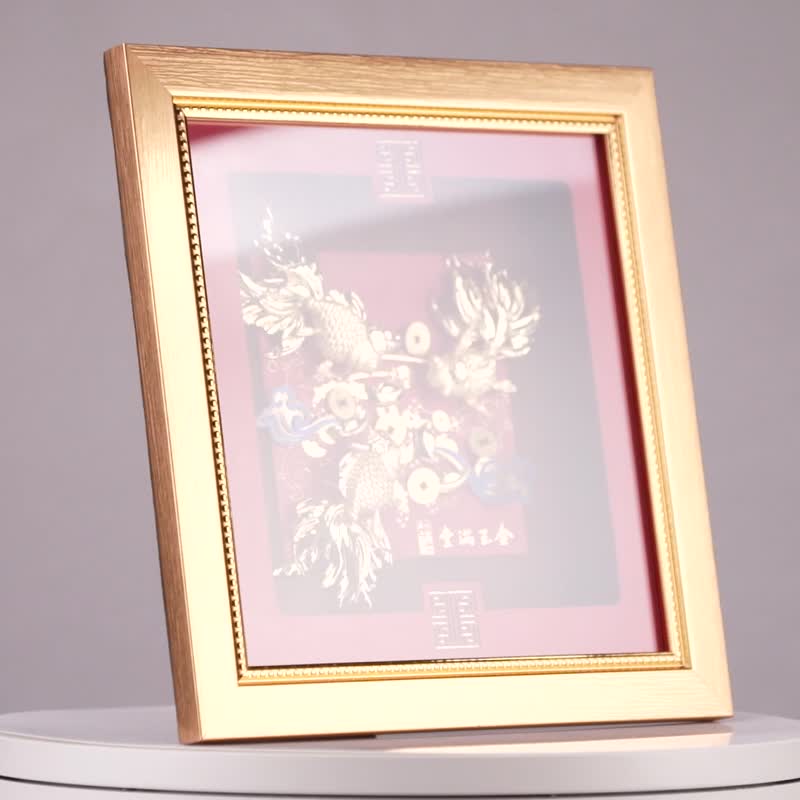 生日祝壽、結婚賀禮、退休禮首選│金玉滿堂│畢業禮物 - 海報/掛畫/掛布 - 24k 金 金色
