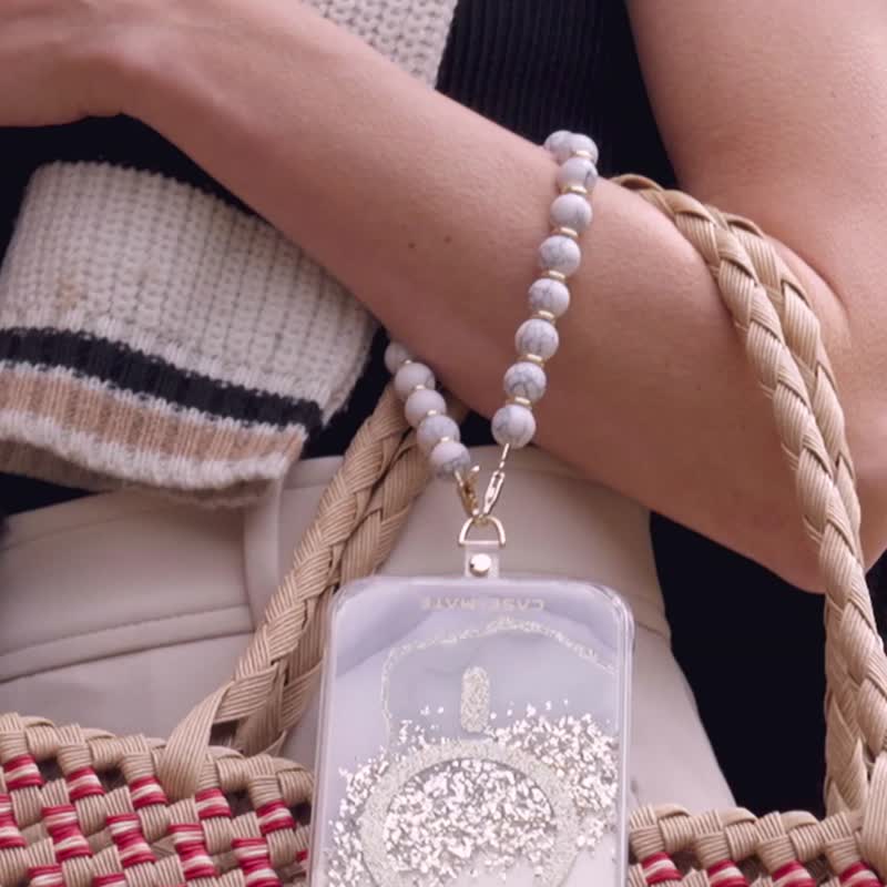 CASEMATE - White Marble Phone Strap - อุปกรณ์เสริมอื่น ๆ - วัสดุอื่นๆ 