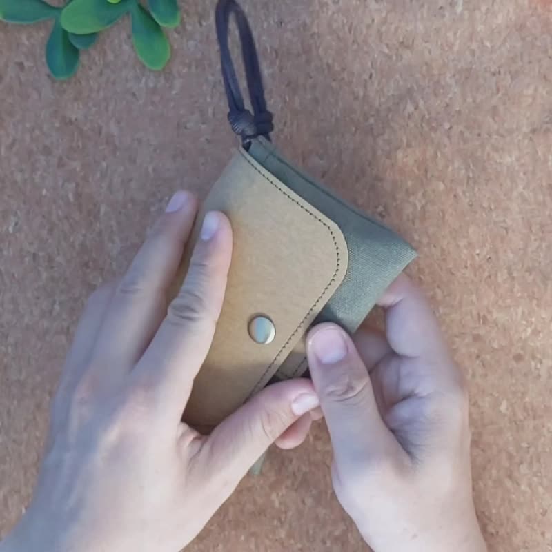 [Refurbished] Small wallet/Multiple wallet/Coin purse/Storage bag/Clutch bag/Original design - Coin Purses - Cotton & Hemp Multicolor