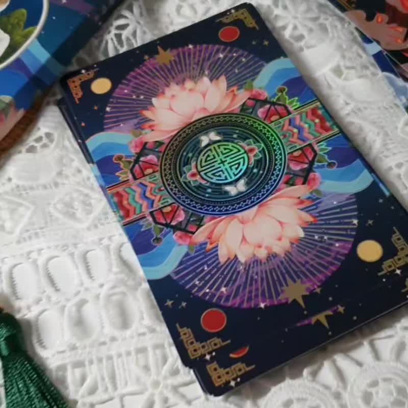 Oriental Cat Tarot  Grand (Genuine Korean product) - 卡片/明信片 - 紙 黑色