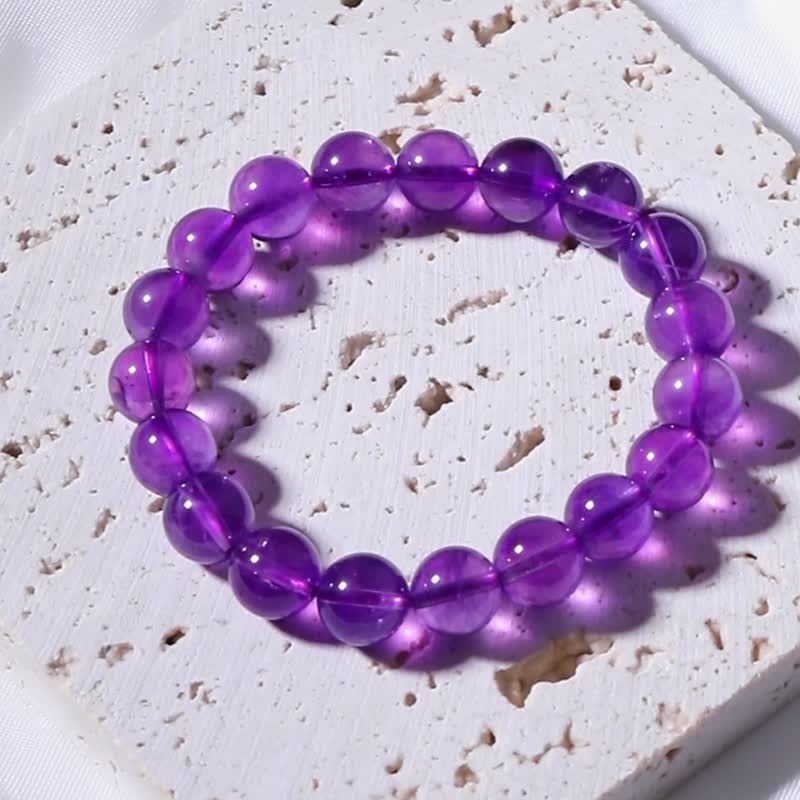 Top 10 crystals that everyone must have | Uruguayan Amethyst | Inspire potential | The first choice for graduation gifts - สร้อยข้อมือ - คริสตัล สีม่วง